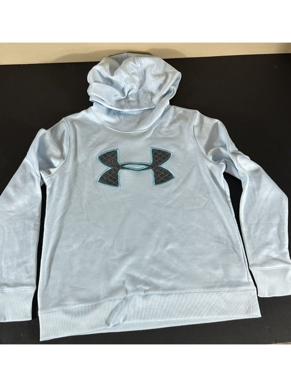Under Armour Womens It Blue Hoodie Sweatshirt Medium Loose Cold Gear